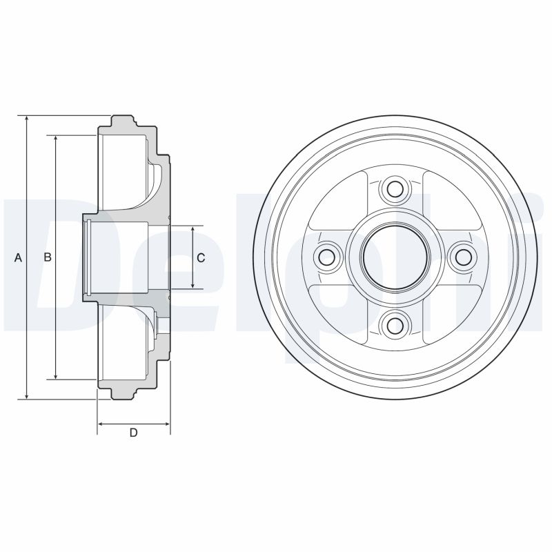 DELPHI Bremsetromle bf584 for NISSAN SUZUKI