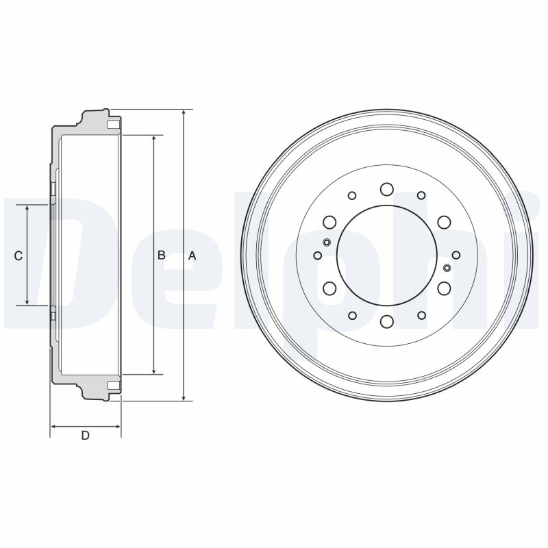DELPHI Bremsetromle bf590 for TOYOTA