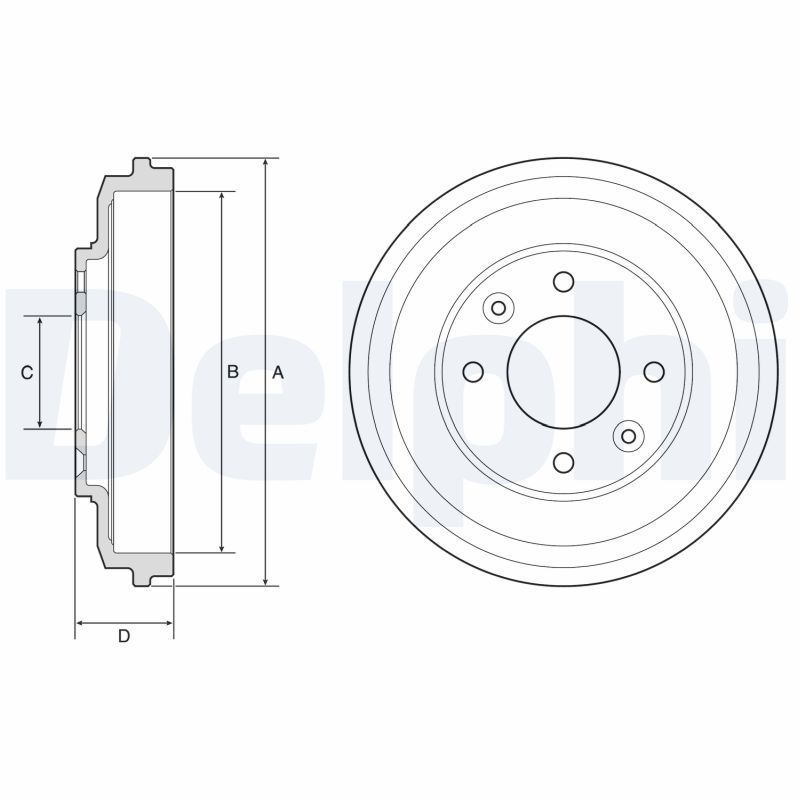DELPHI Bremsetromle bf598 for KIA