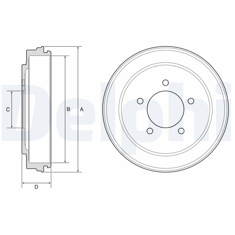 DELPHI Bremsetromle bf600 for DODGE