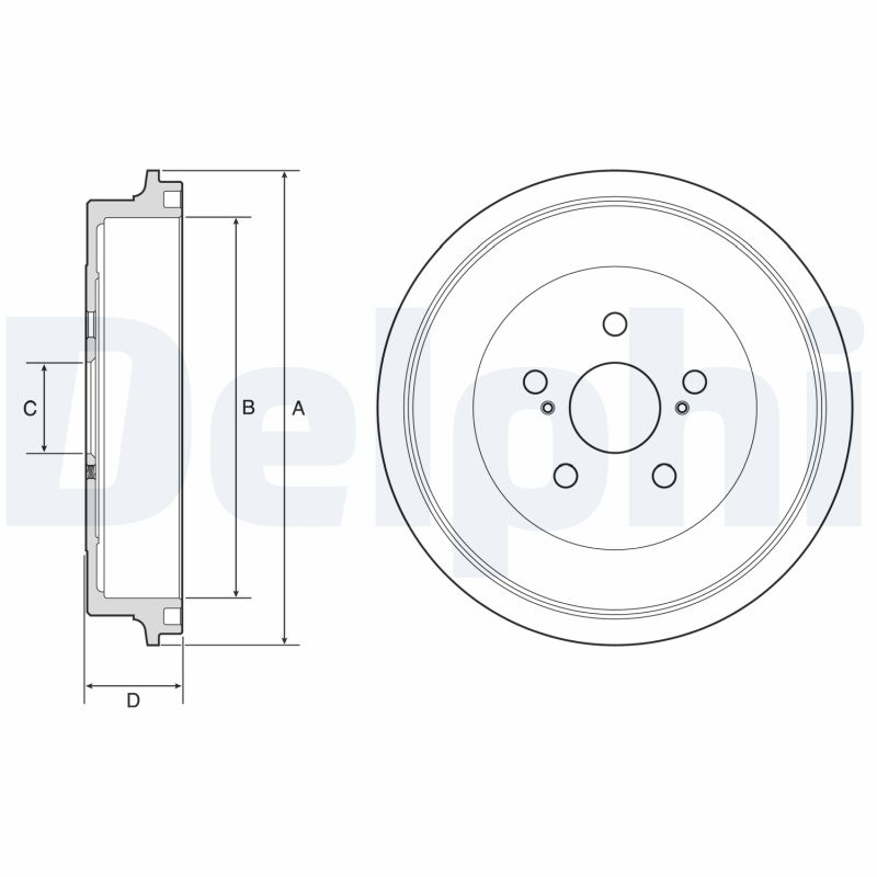 DELPHI Bremsetromle bf610 for TOYOTA