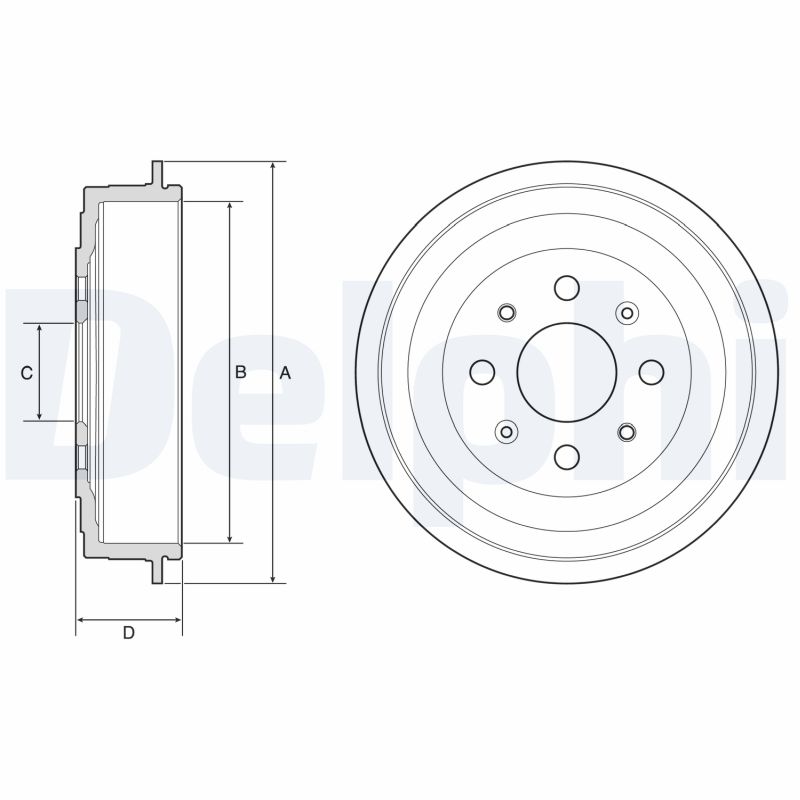DELPHI Bremsetromle bf619 for OPEL VAUXHALL