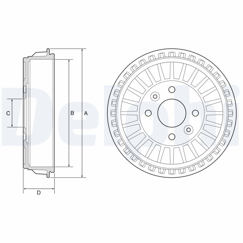 DELPHI Bremsetromle bf620 for RENAULT SMART