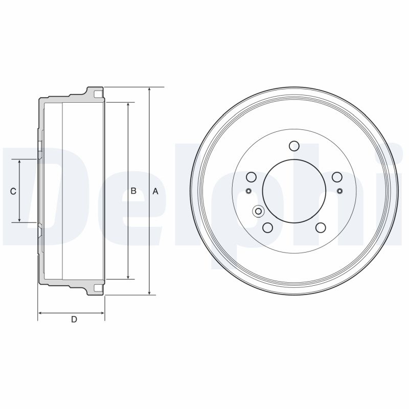DELPHI Bremsetromle bf628 for TOYOTA