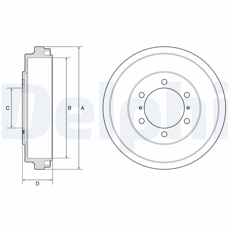 DELPHI Bremsetromle bf631 for TOYOTA