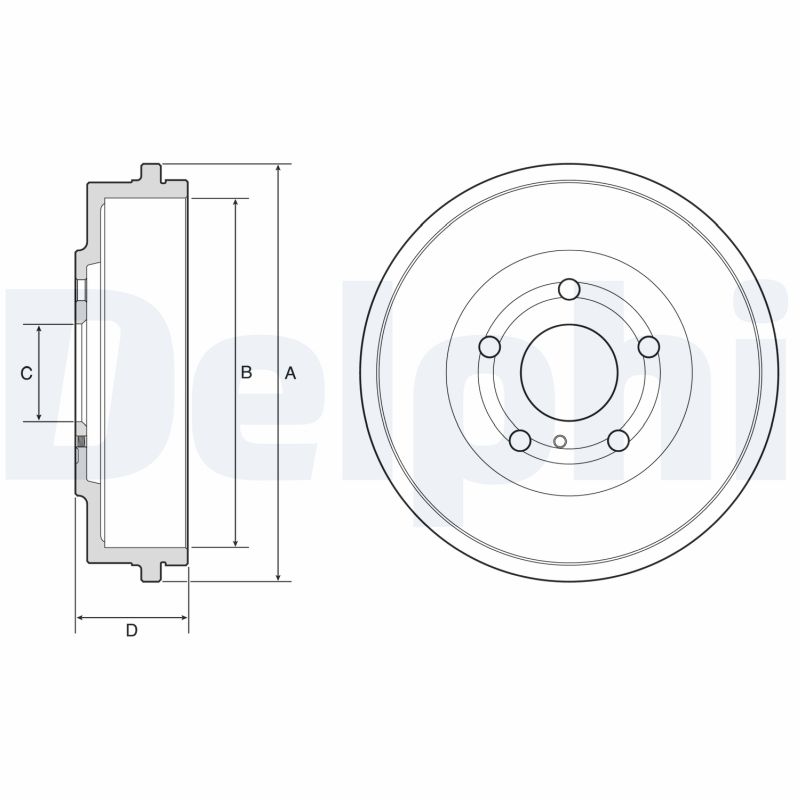 DELPHI Bremsetromle bf639 for FORD