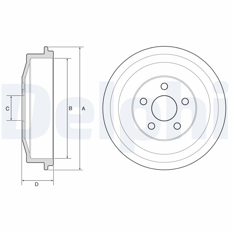 DELPHI Bremsetromle bf640 for CHRYSLER