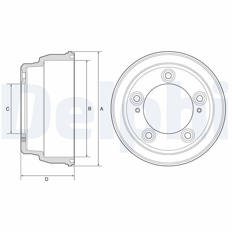 DELPHI Bremsetromle bf645 for HYUNDAI