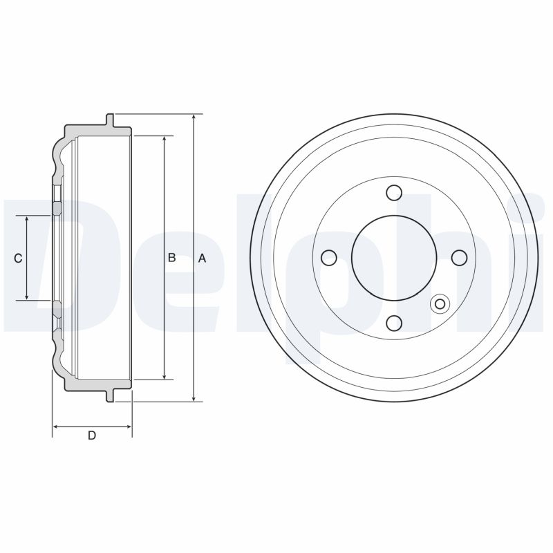 DELPHI Bremsetromle bf638 for VAUXHALL