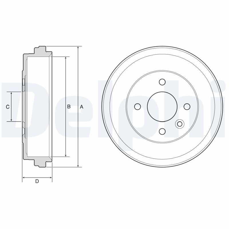DELPHI Bremsetromle bf637 for NISSAN
