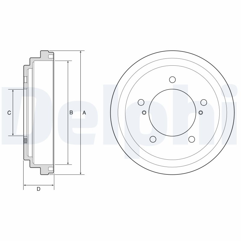 DELPHI Bremsetromle bf647 for SUZUKI