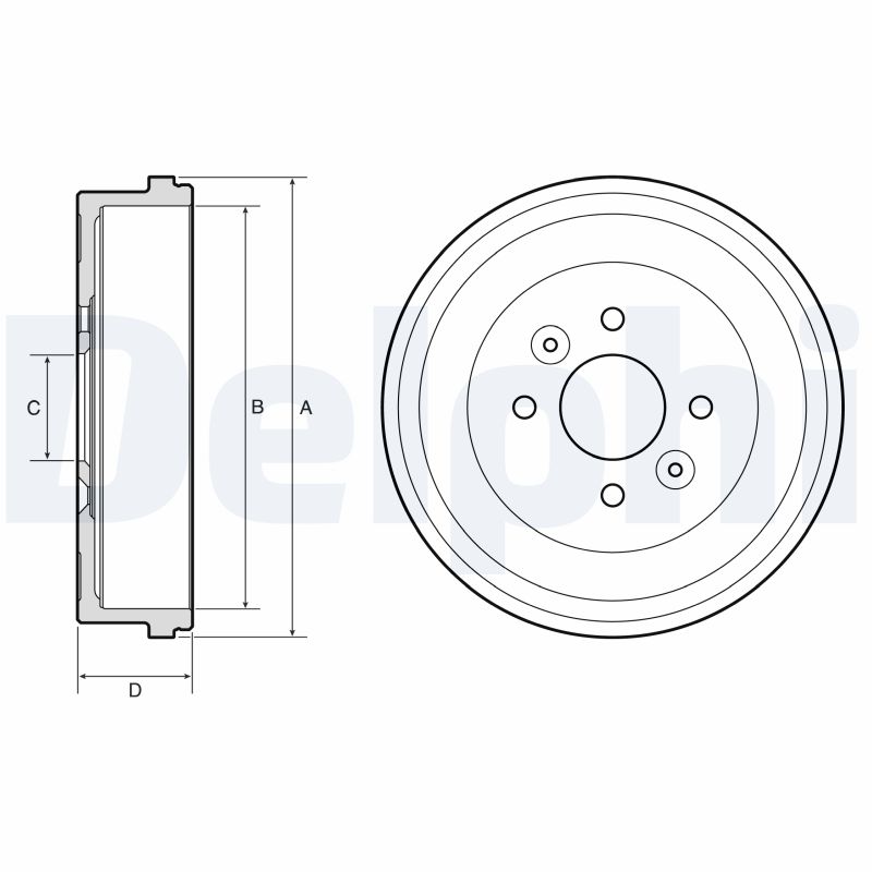 DELPHI Bremsetromle bf658 for MITSUBISHI RENAULT DACIA