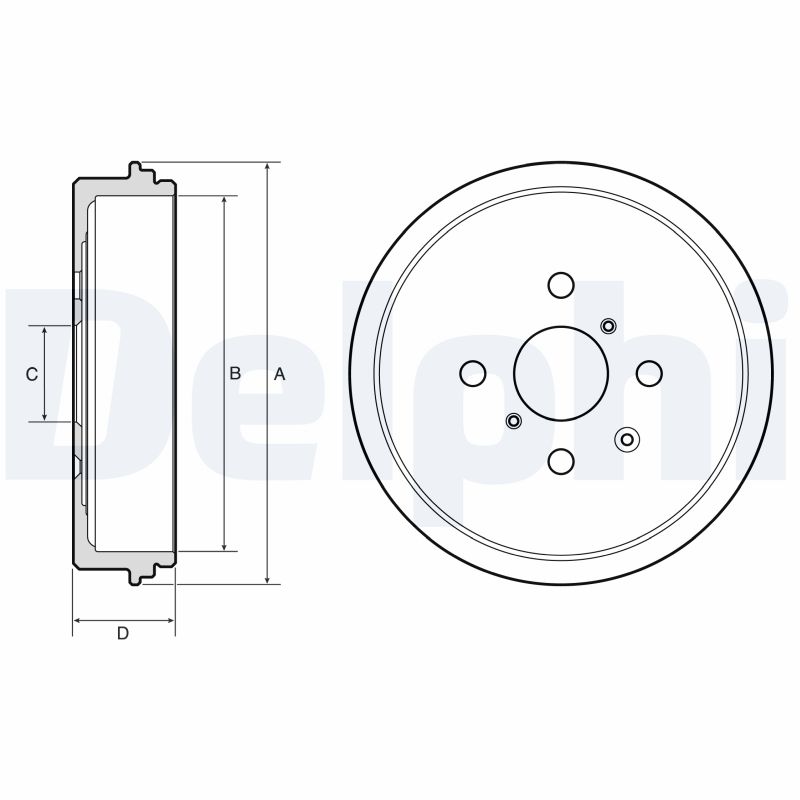 DELPHI Bremsetromle bf671 for TOYOTA