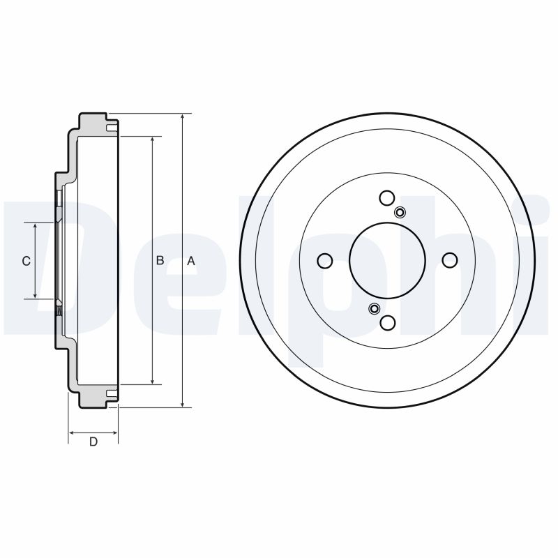 DELPHI Bremsetromle BF673 for SUZUKI