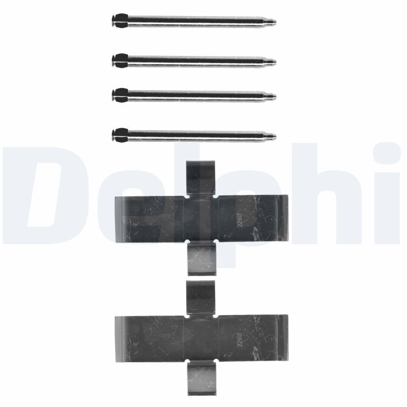 DELPHI Tilbehørssæt, skivebremsebelægning lx0107 for VW