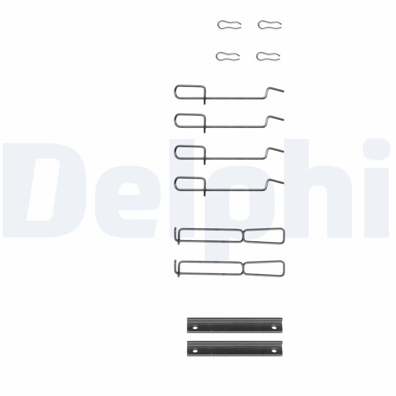 DELPHI Tilbehørssæt, skivebremsebelægning lx0262 for RENAULT