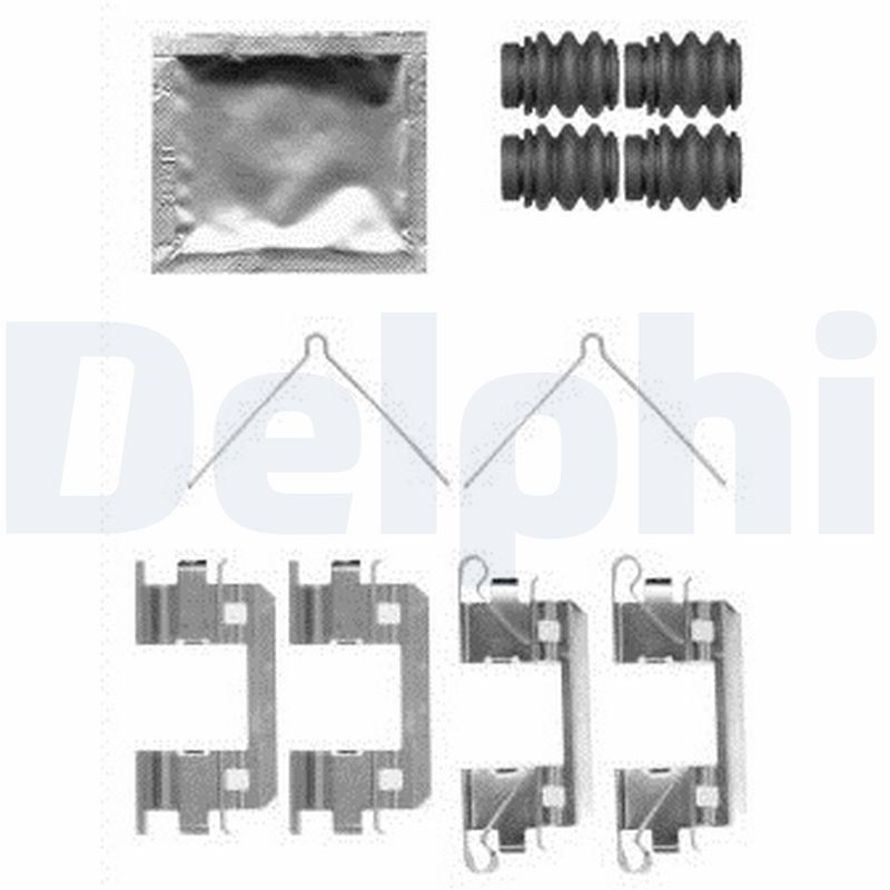 DELPHI Tilbehørssæt, skivebremsebelægning lx0568 for HONDA