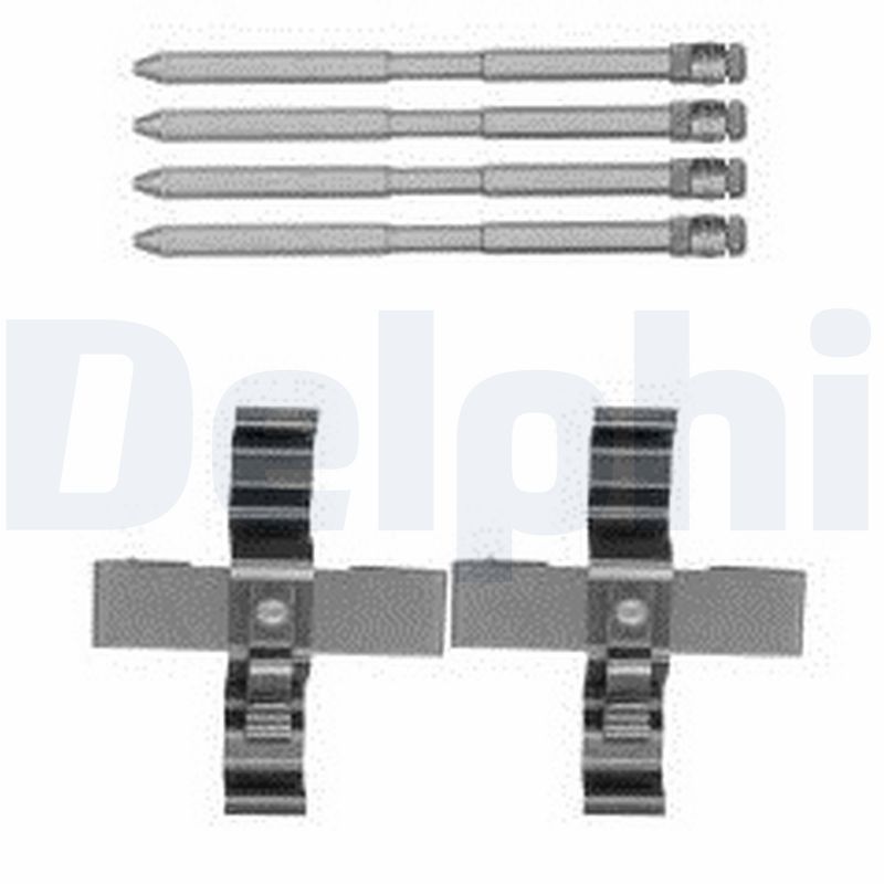 DELPHI Tilbehørssæt, skivebremsebelægning lx0569 for VW