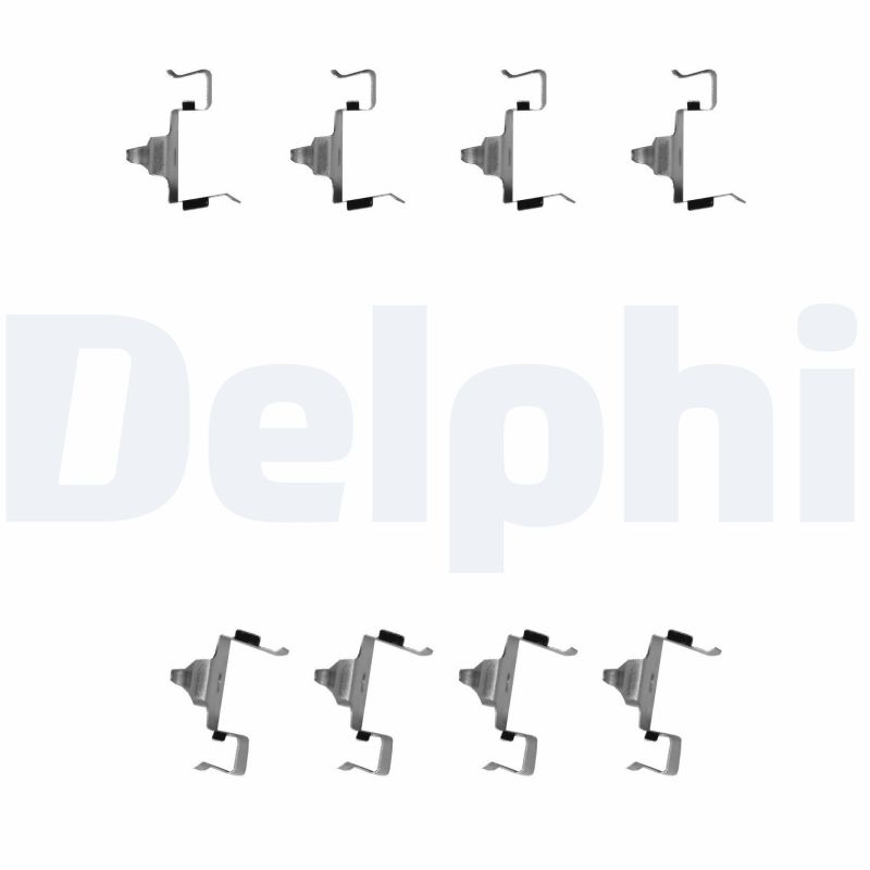 DELPHI Tilbehørssæt, skivebremsebelægning lx0615 for KIA
