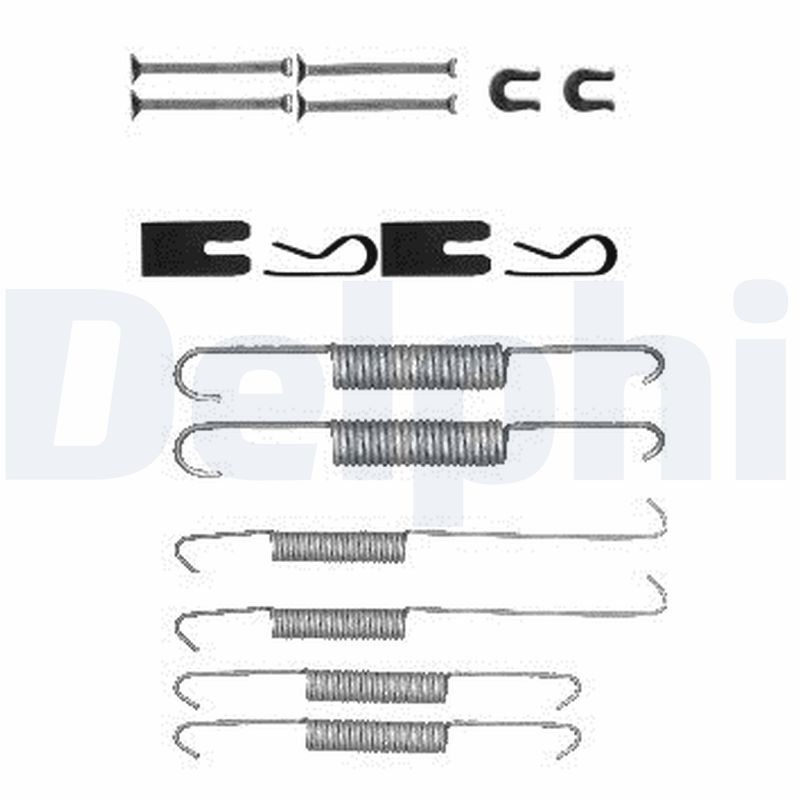DELPHI Tilbehørssæt, bremsebakker ly1394 for TOYOTA