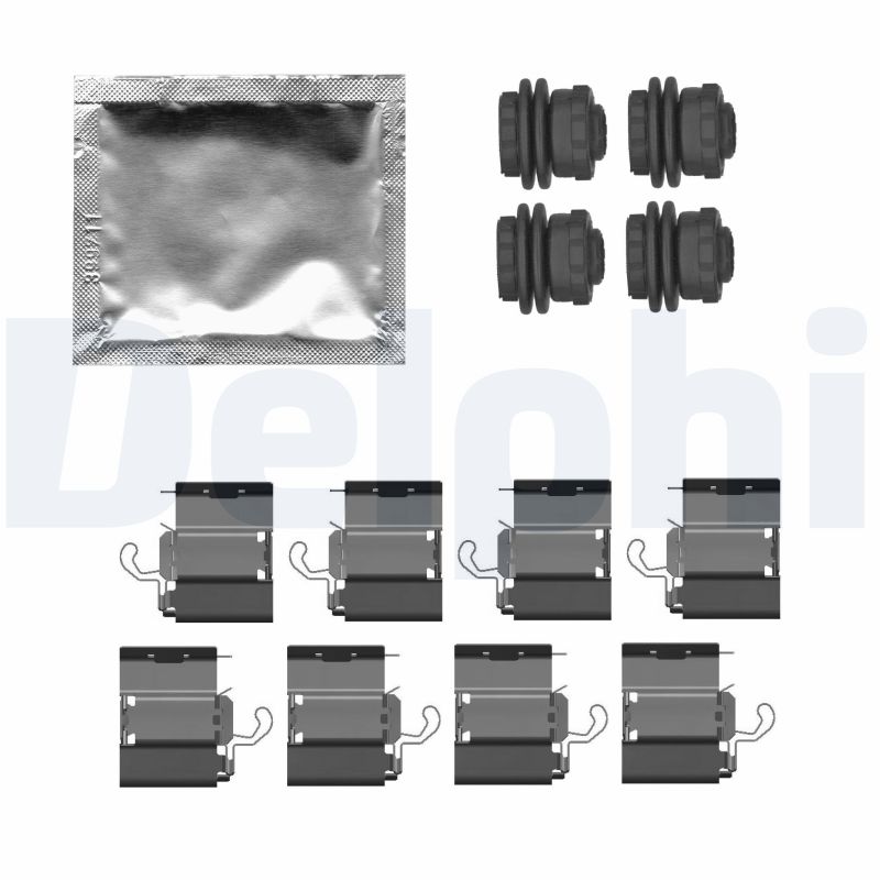 DELPHI Tilbehørssæt, skivebremsebelægning lx0787 for FORD FIAT DS MERCEDES-BENZ MITSUBISHI HONDA SKODA MINI NISSAN RENAULT CUPRA KIA