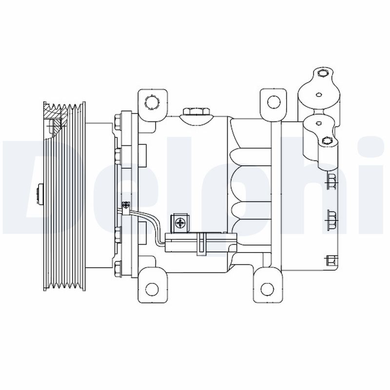 DELPHI Kompressor, klimaanlæg cs20523 for NISSAN RENAULT