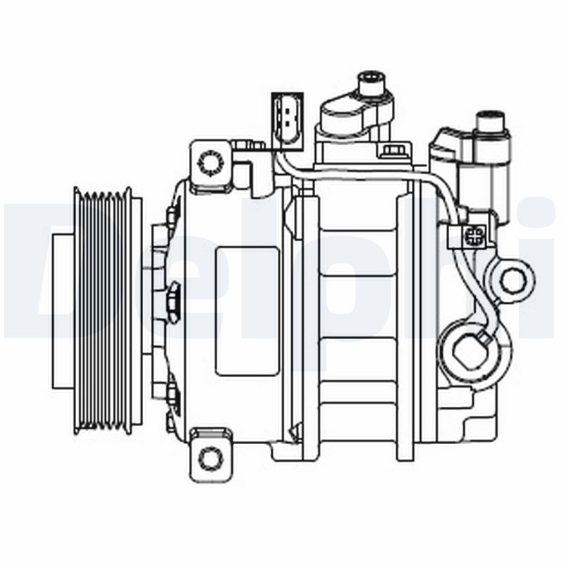 DELPHI Kompressor, klimaanlæg CS20546 for AUDI
