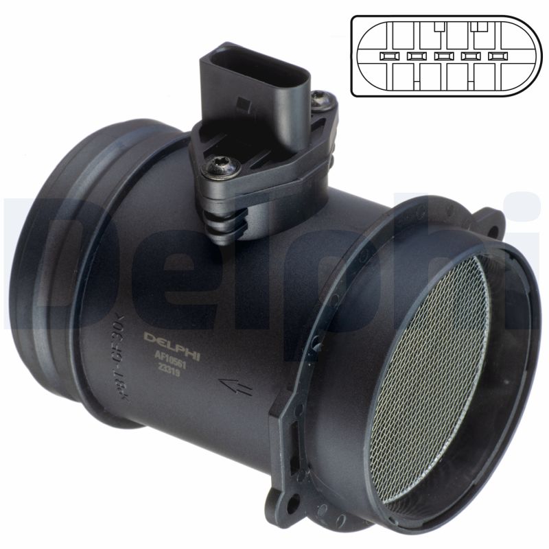 DELPHI Luftmængdesensor AF10561-12B1 for AUDI