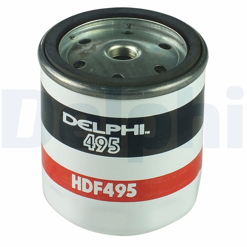 DELPHI Brændstof-filter hdf495 Påskruet 84mm for PEUGEOT FORD GENERAL MOTORS MERCEDES-BENZ SSANGYONG