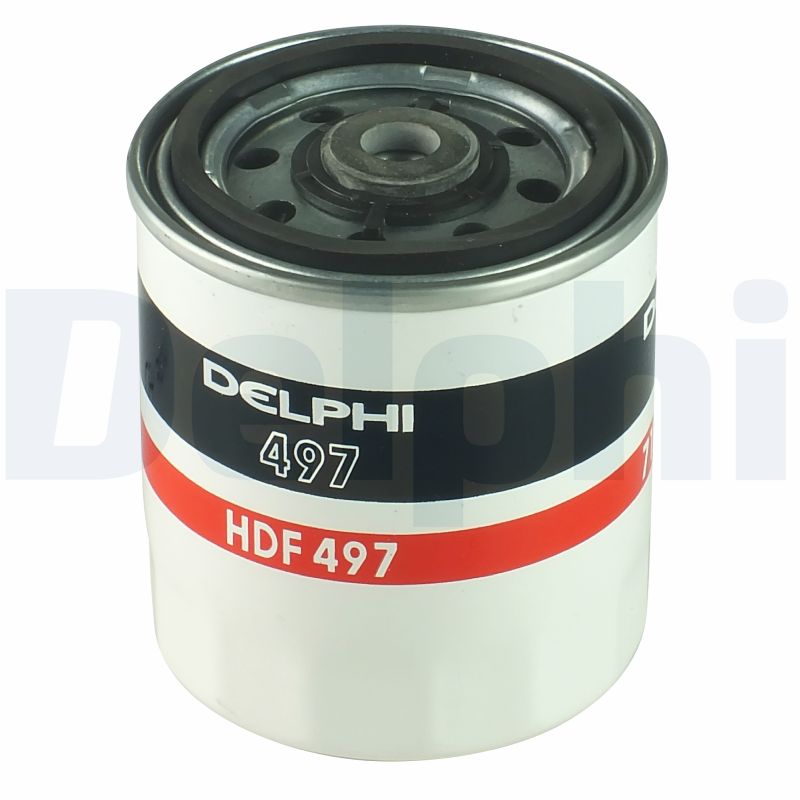 DELPHI Brændstof-filter hdf497 Påskruet 109mm for CITROËN PEUGEOT FORD GENERAL MOTORS MERCEDES-BENZ SSANGYONG
