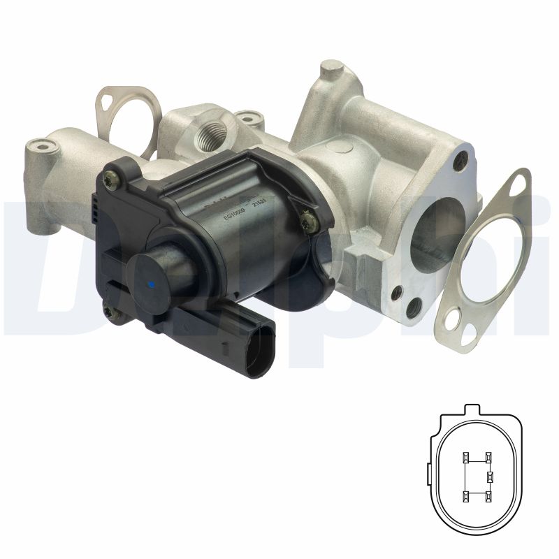 DELPHI EGR-ventil eg1050912b1 for VW