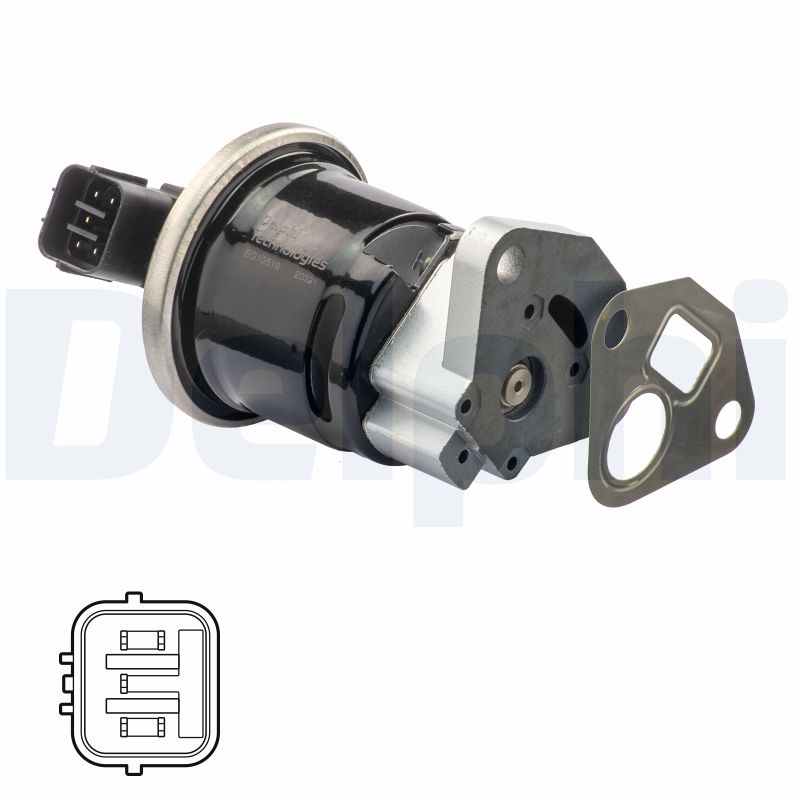 DELPHI EGR-ventil eg1051912b1 for HONDA