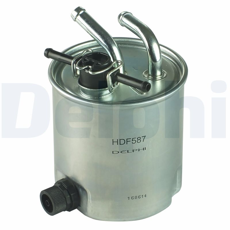 DELPHI Brændstof-filter hdf587 Lednings 138mm for NISSAN