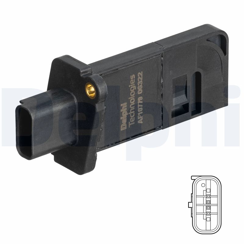 DELPHI Luftmængdesensor AF10779-12B1 for FORD