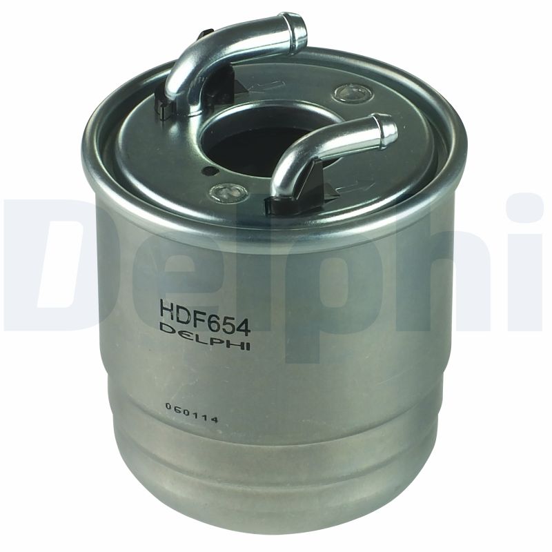 DELPHI Brændstof-filter hdf654 Lednings 118mm for MERCEDES-BENZ