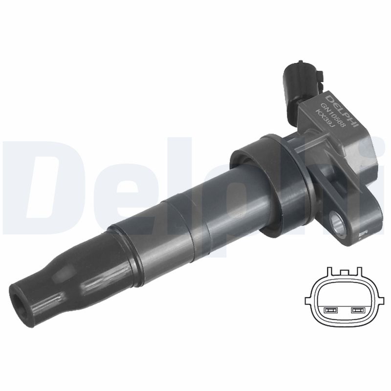 DELPHI Tændspole gn1056812b1 for KIA