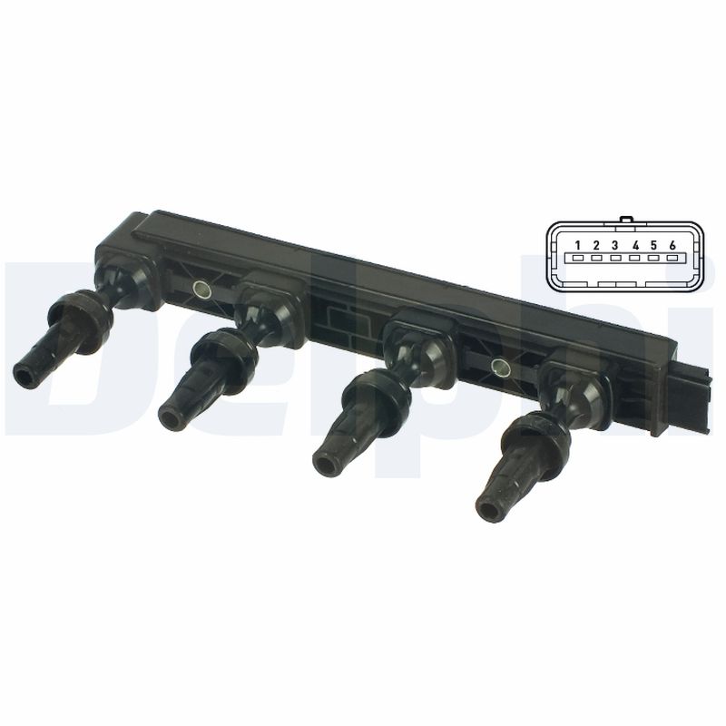 DELPHI Tændspole gn1065412b1 for PEUGEOT