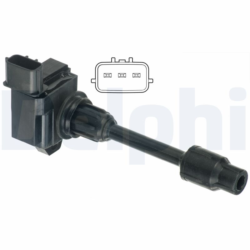 DELPHI Tændspole gn1043112b1 for NISSAN