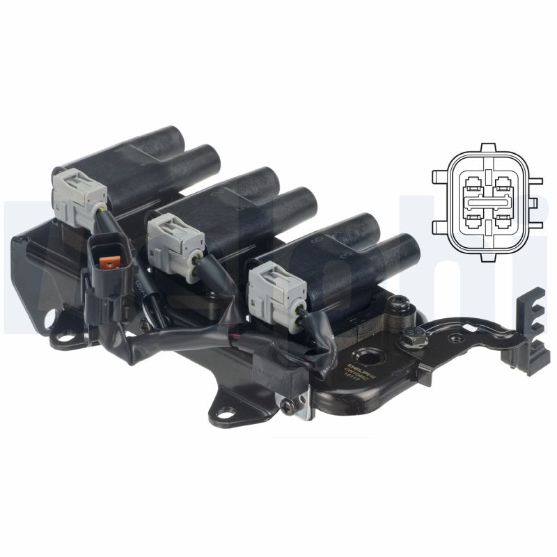 DELPHI Tændspole gn1046212b1 for KIA