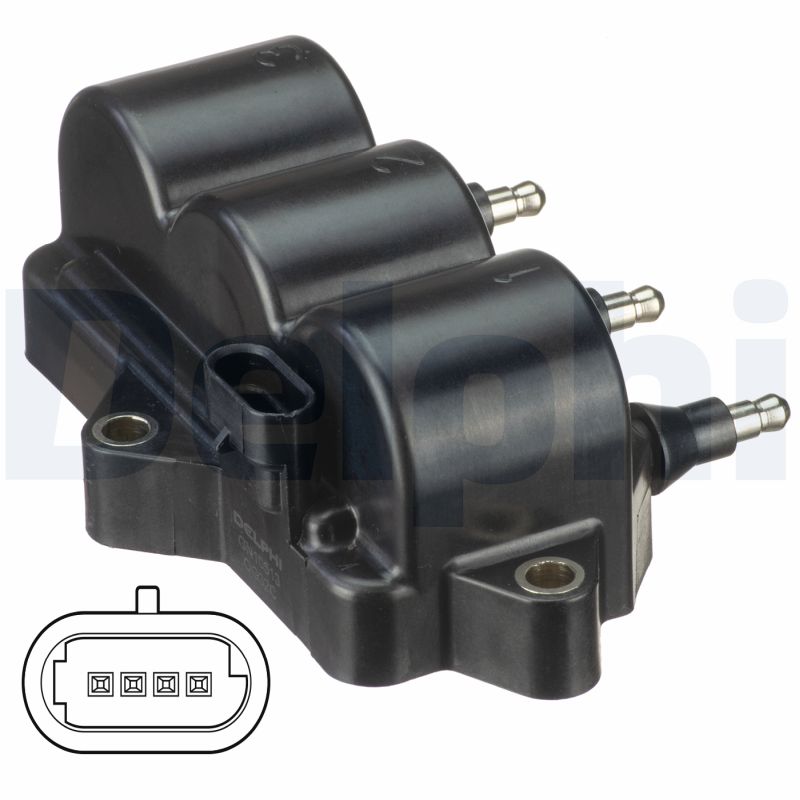 DELPHI Tændspole gn1051312b1 for GENERAL MOTORS