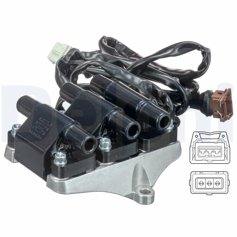 DELPHI Tændspole gn1069512b1 for AUDI