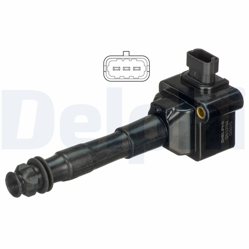 DELPHI Tændspole gn1079412b1 for PORSCHE
