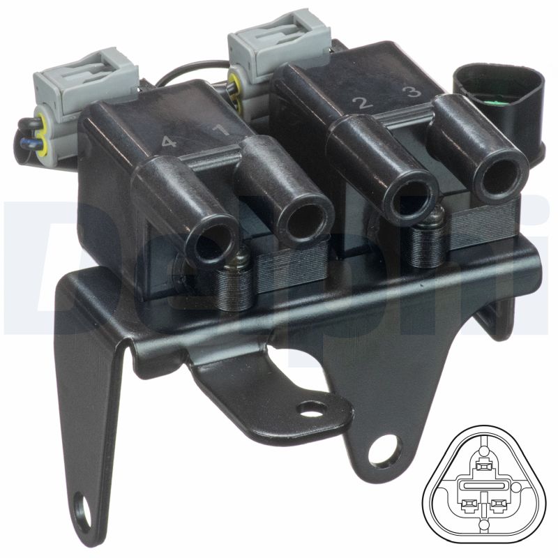 DELPHI Tændspole gn1082912b1 for KIA