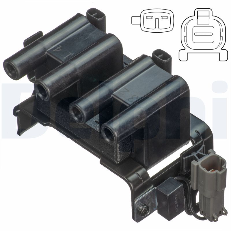 DELPHI Tændspole gn1083712b1 for KIA