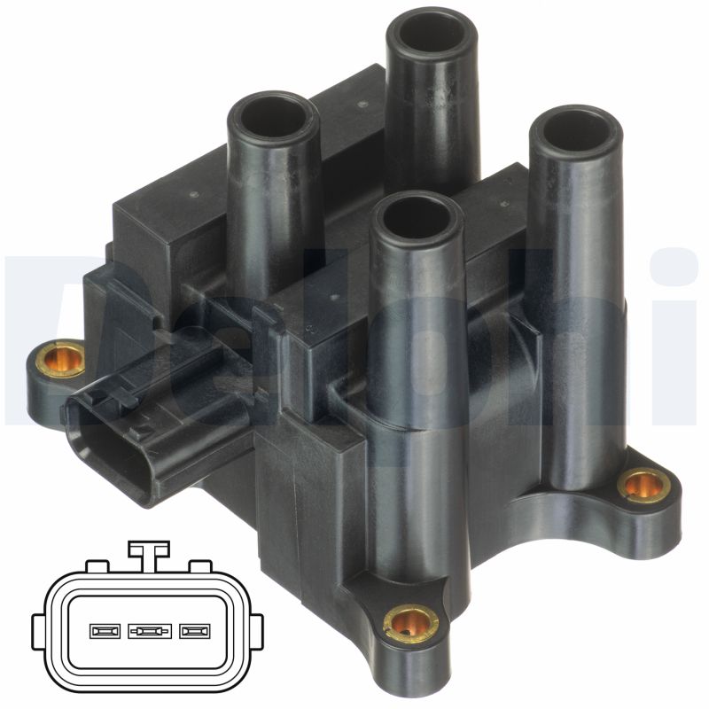 DELPHI Tændspole gn1083212b1 for MAZDA