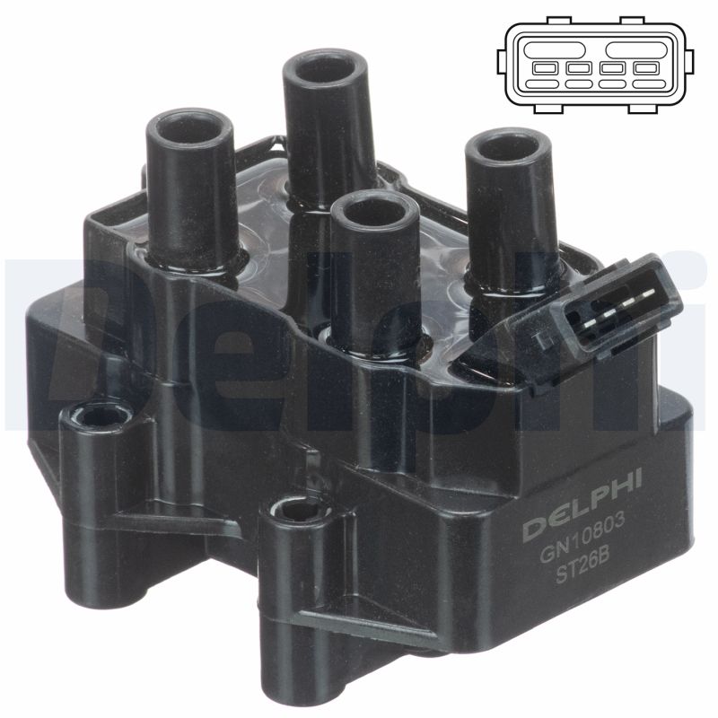 DELPHI Tændspole gn1080312b1 for PEUGEOT ROVER