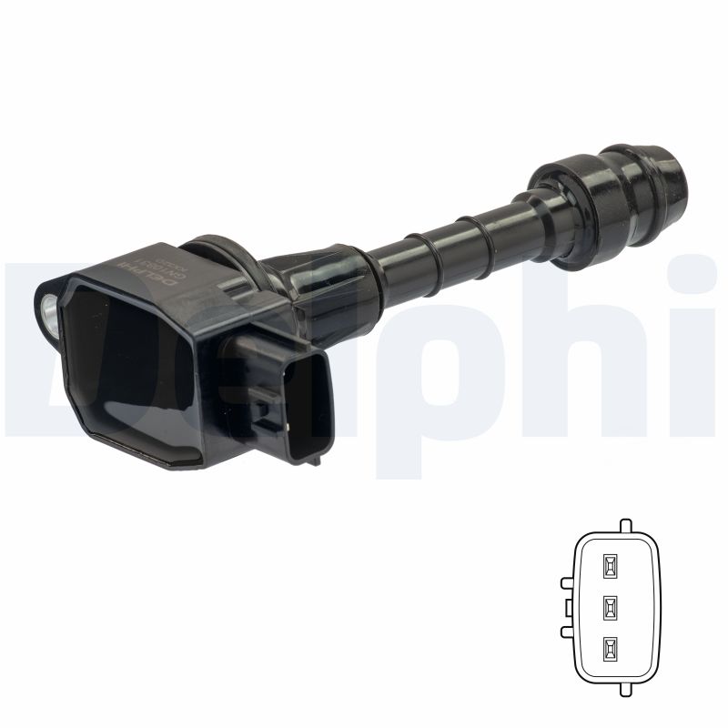 DELPHI Tændspole gn1083112b1 for NISSAN