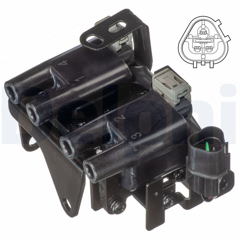 DELPHI Tændspole gn1087812b1 for KIA
