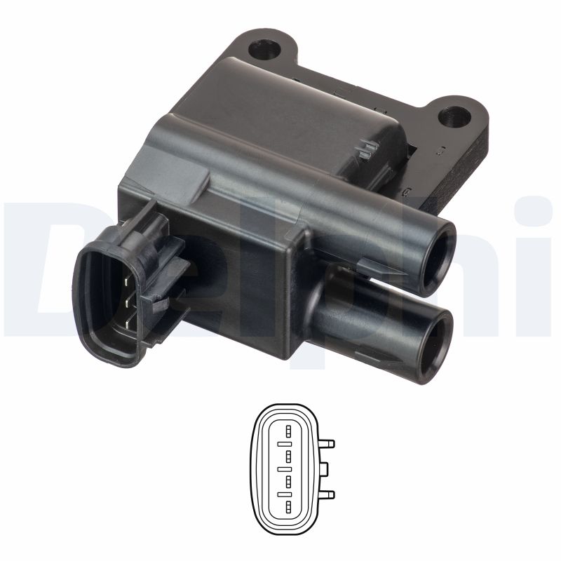 DELPHI Tændspole gn1098112b1 for TOYOTA