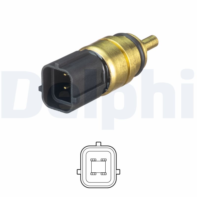 DELPHI Sensor, kølevæsketemp. ts10528 for KIA